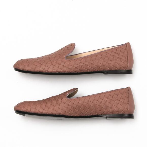 Bottega Veneta Intrecciato Deco Rose Smoking Loafers - Size 40 EU (10 US) - Picture 3 of 8